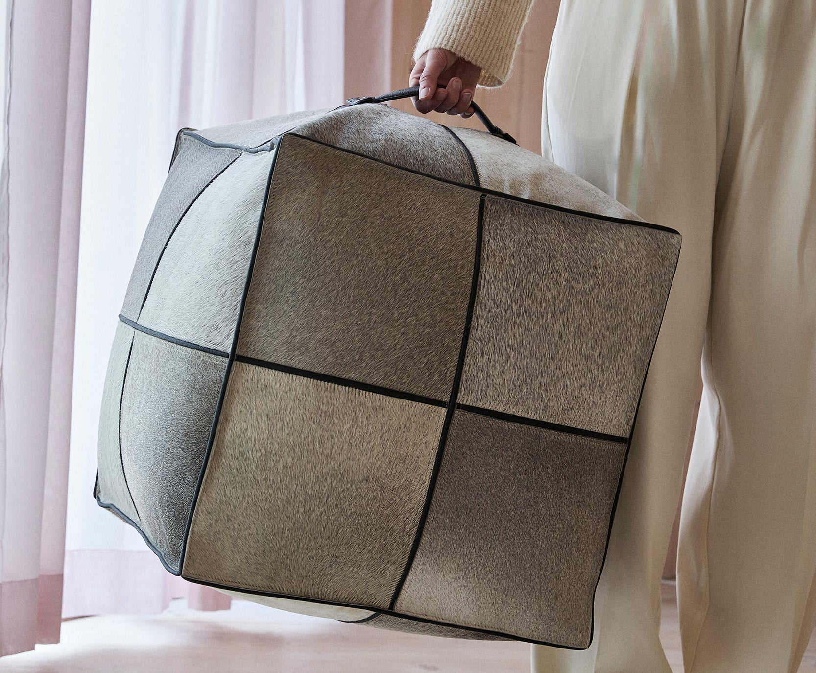 Arredo in pelle di mucca